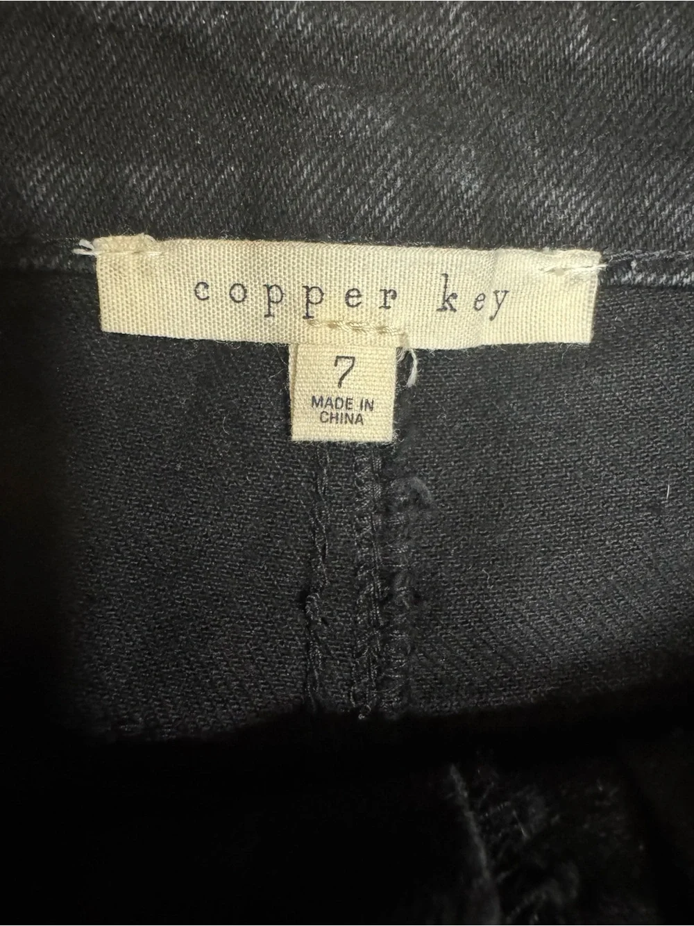 Cooper key high rise lightly distressed black denim shorts size 7 worn once
